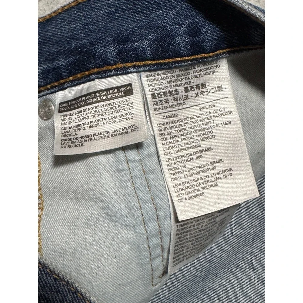 Levi's 505 Regular Fit Jeans Womens W34 L32 Light Wash Straight Leg Denim ;